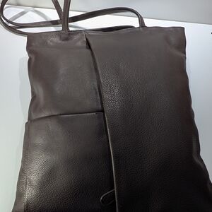 Derek Alexander Dark Brown Leather Tote Bag